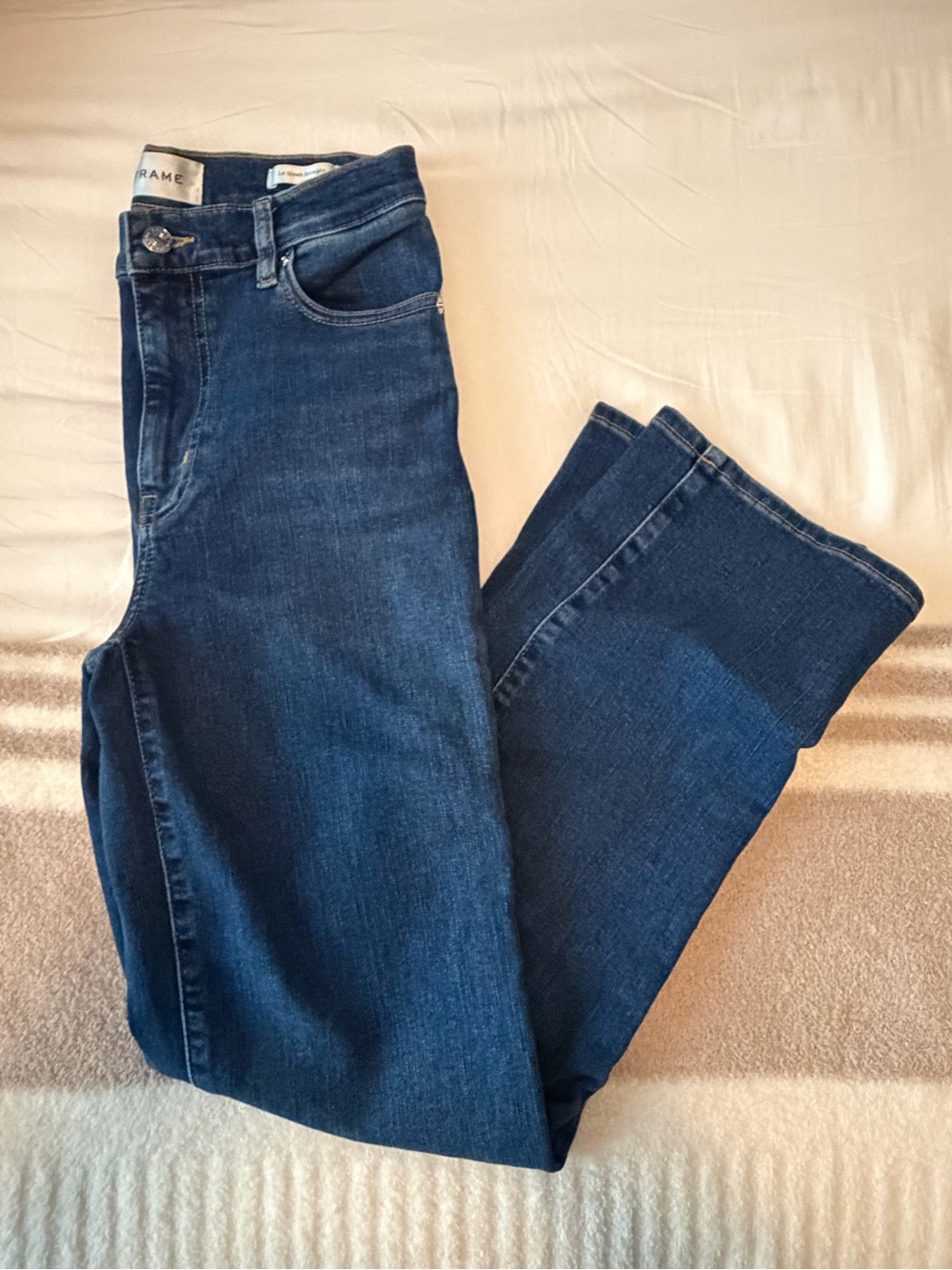 Frame Le Sleek Straight Women's Dark Blue Jeans